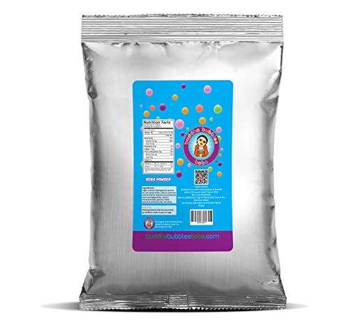 Buddha Bubbles Premium Bubble Gum Boba Bubble Tea Drink Mix Powder For Adults At Home Brewing |2 Pounds / 1 Kg Sweet Tre