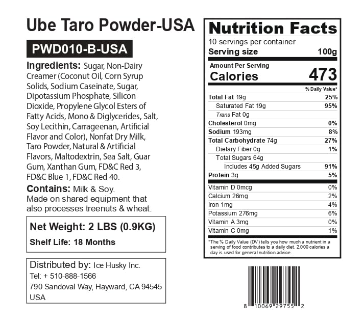 Fanale Premium Ube Taro Bubble Tea Flavoring Powder for Baking and Boba Milk Tea in USA
| Purple Sweet Potato Powder by