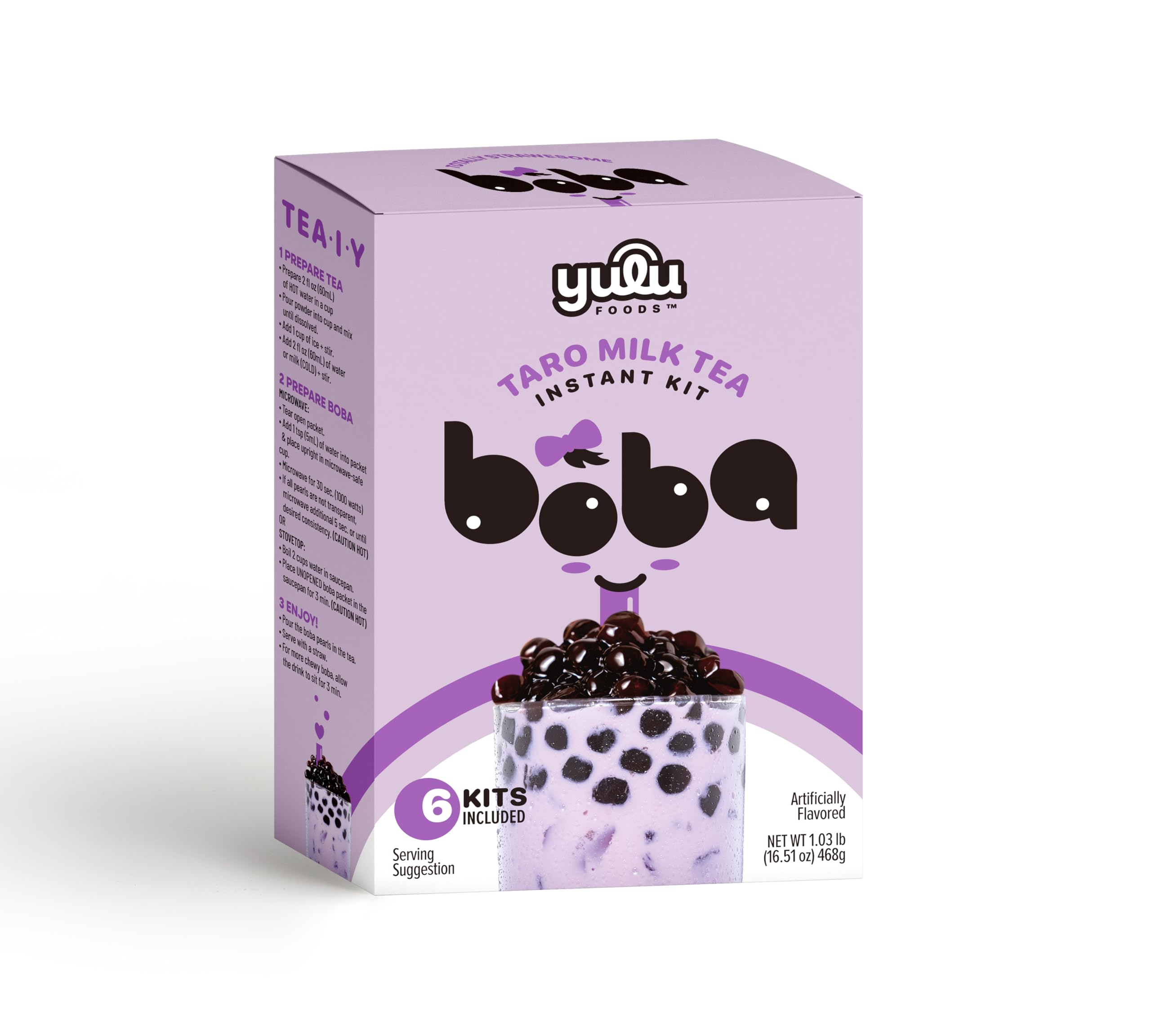  YULU Foods Instant Bubble Pearls for Taro Milk Tea Brown Sugar Flavor - Perfect for Sweet Tea Lovers
| YULU Foods Insta