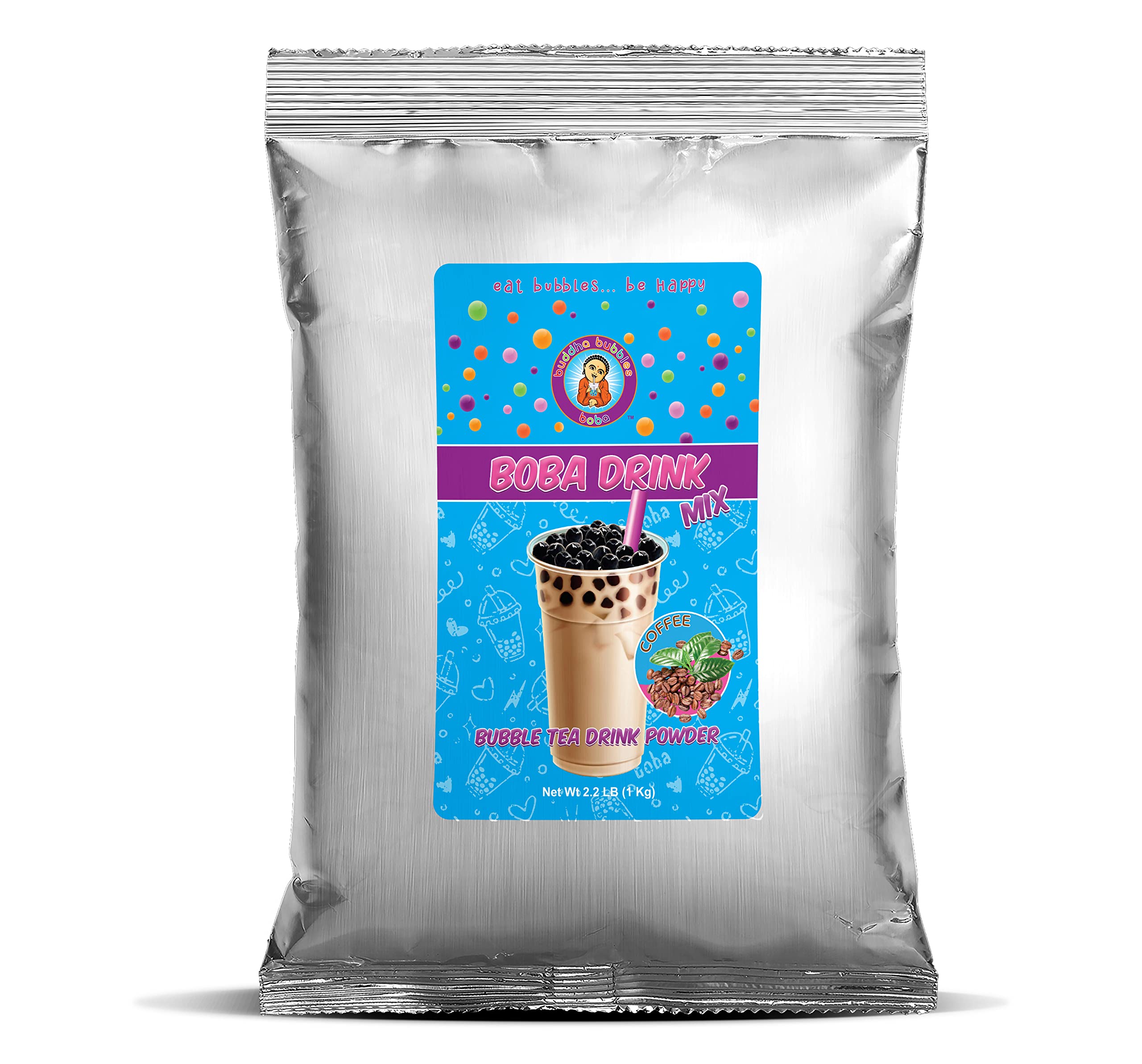 Buddha Bubbles Premium CAFE LATTE Coffee Boba Tea Mix Powder (|2 Pounds / 1 Kg)
Buddha Bubbles CAFE LATTE Coffee Boba Te